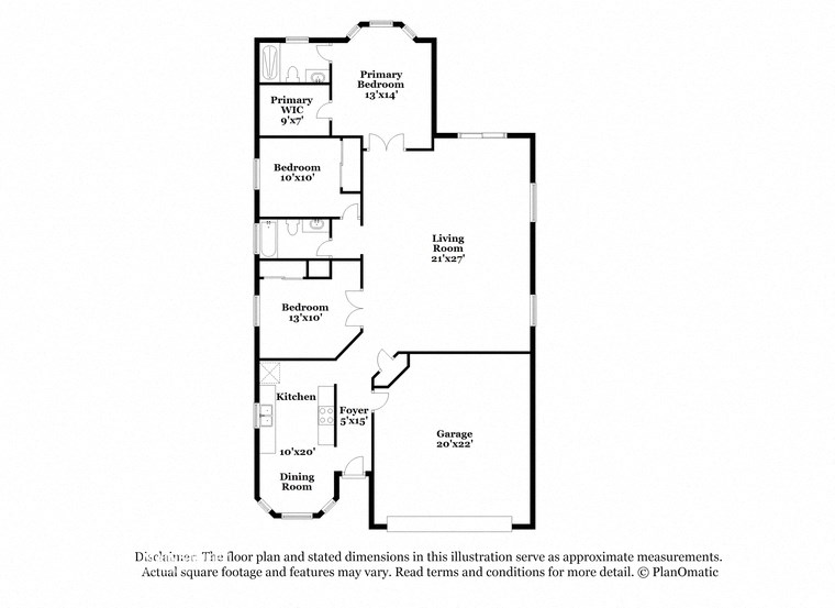 the schematic floor plan for the residence