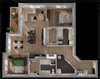 Type A (2 bed, 2 bath)