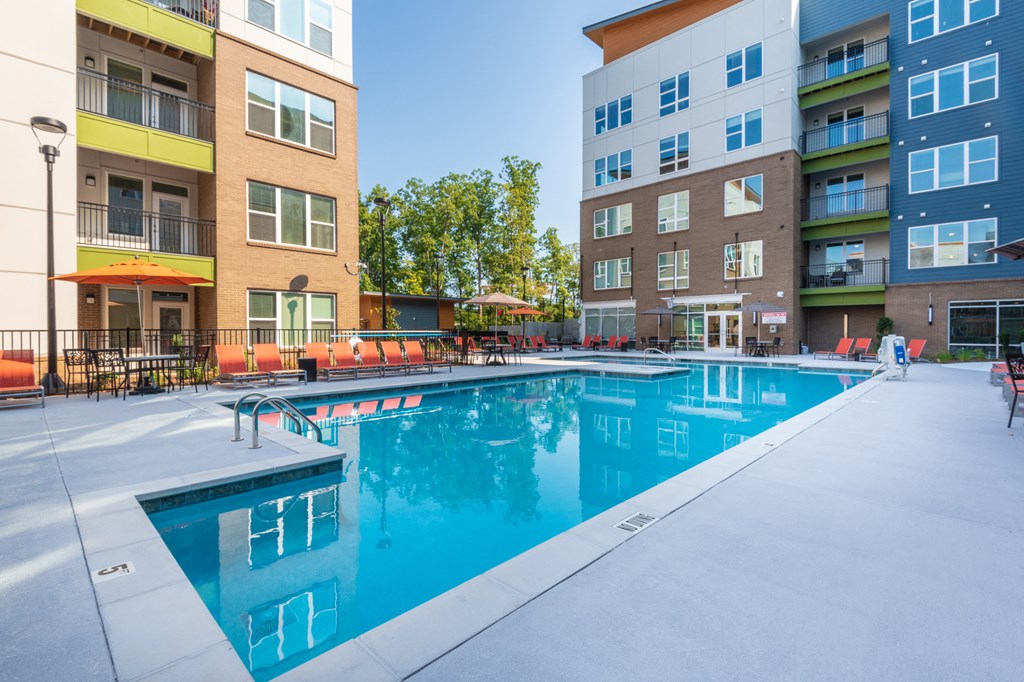 our apartments have a large pool for residents to enjoy