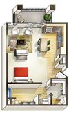 Rocky Mountain Studio 581 Sqft Rocky Mountain Studio 581 Sqft