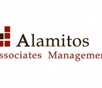 the logo of the alaminos associates management company