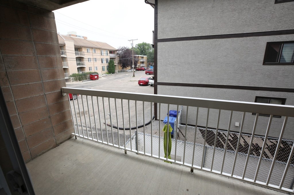 the view from the balcony of the apartment