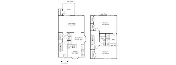 Taymil Fairhaven Residential Gardens 2 Bedroom 2.5 Bathroom Floor Plan