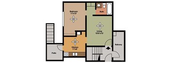 1 Bedroom, 1 Bathroom