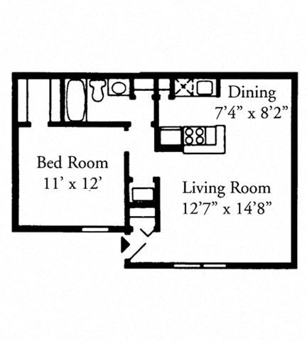 One Bedroom, One Bath, Downstairs