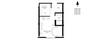 1 Bedroom, 1 Bathroom