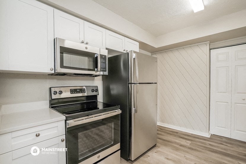 the kitchen of our studio apartment at