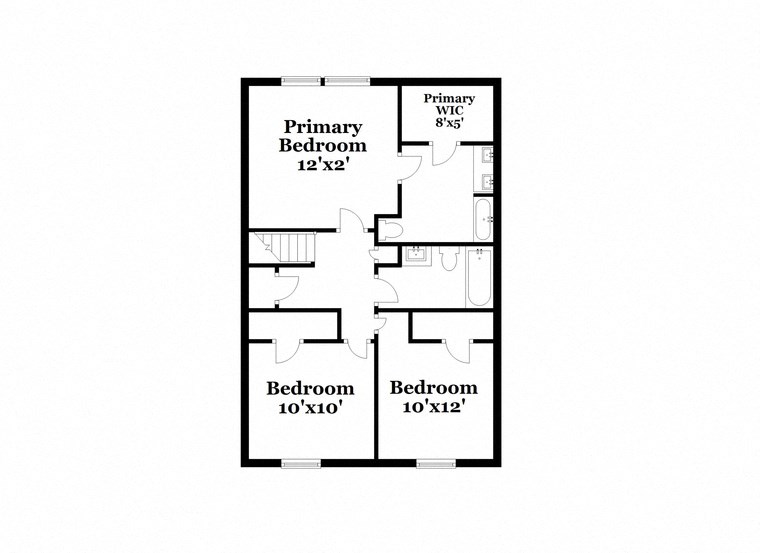 floor plan of a bedroom floor plan with closet