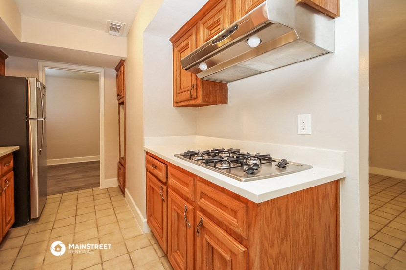 the kitchen is clean and ready for us to use