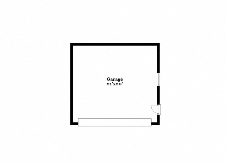 a diagram of a rectangular box with an open door