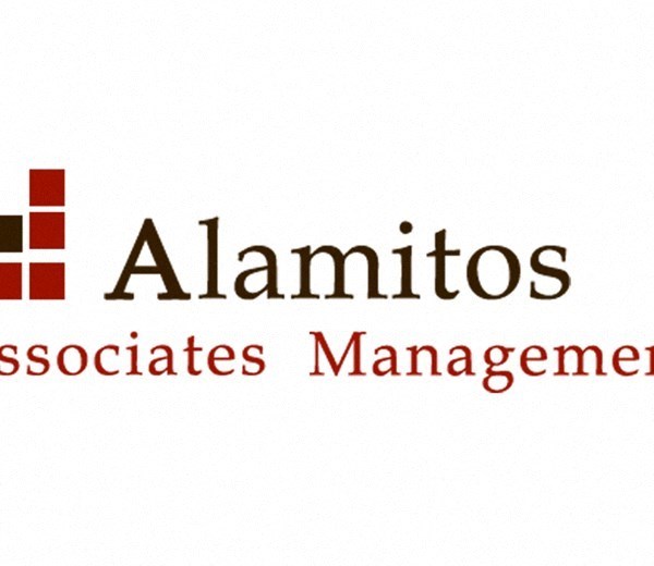 A logo with the name Alamitos Associates Management.