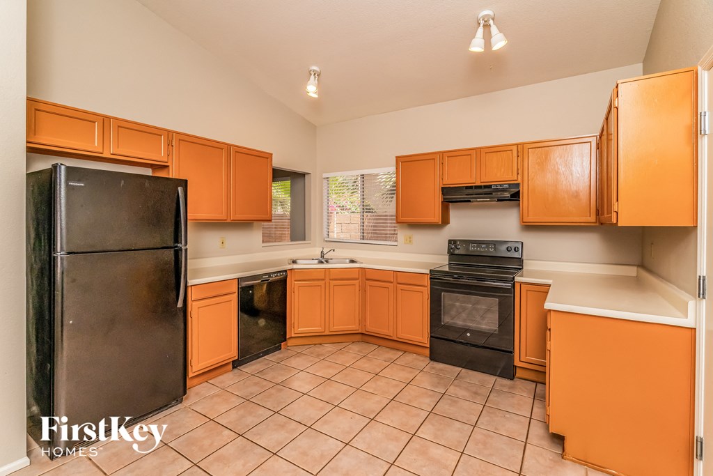 the kitchen is clean and ready for us to use