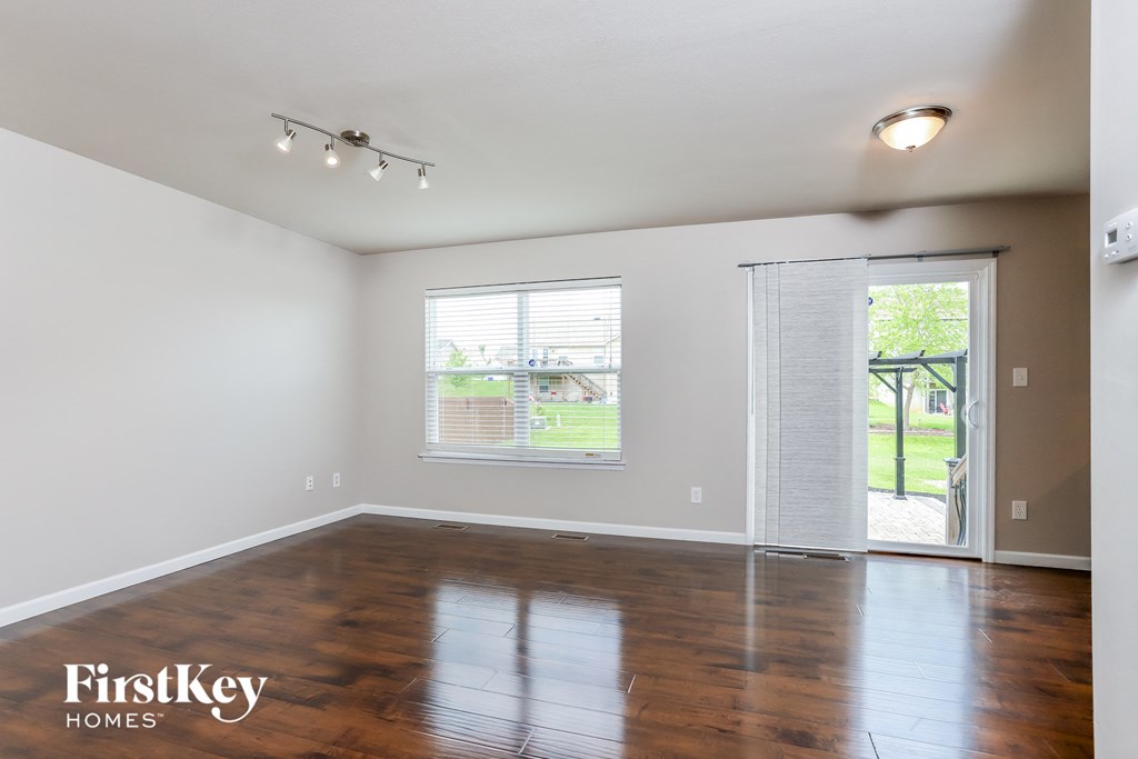 the living room is clean and ready to use