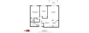 2 bedroom, 1-1/2 bath