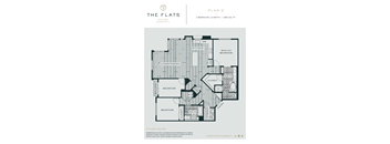 D - 3 Bedroom 2.5 Bath Floor Plan Layout -1473 Square Feet