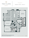 D - 3 Bedroom 2.5 Bath Floor Plan Layout -1473 Square Feet
