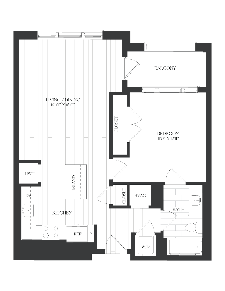 1 Bed/1 Bath-1B-6
