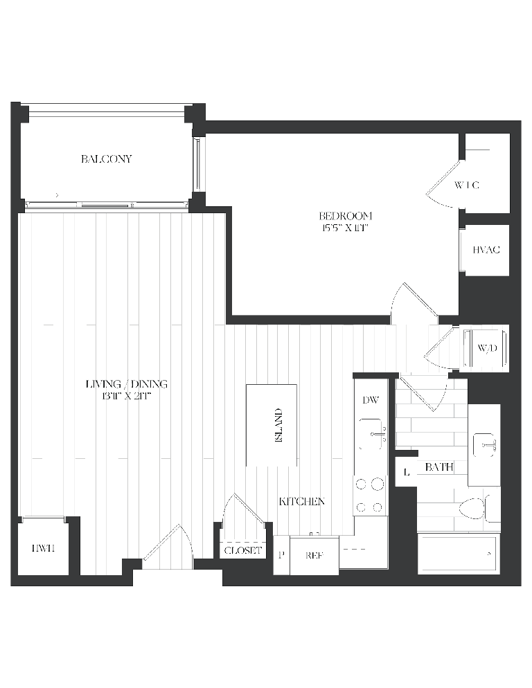1 Bed/1 Bath-1B-8
