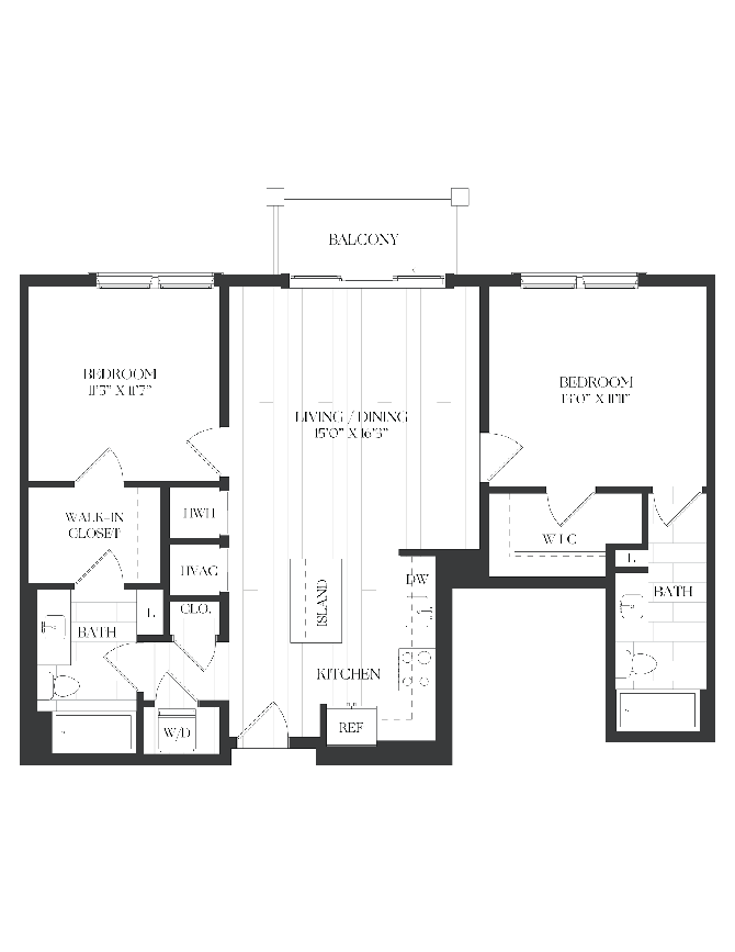 2 Bed/2 Bath-2B-10