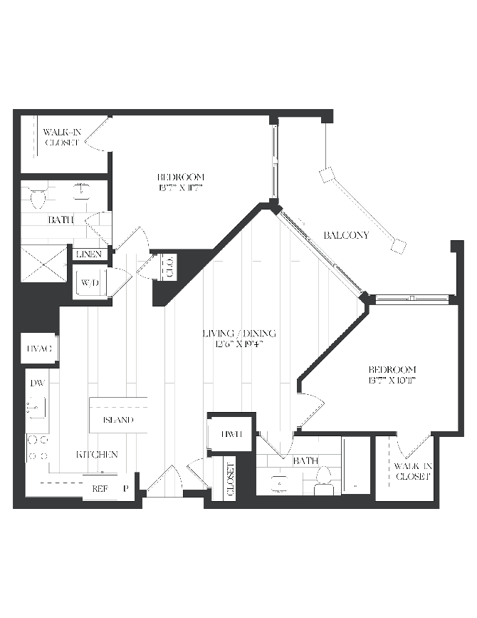 2 Bed/2 Bath-2B-11