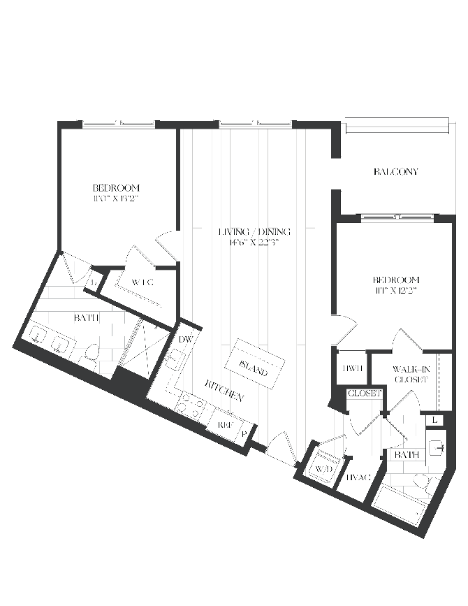 2 Bed/2 Bath-2B-5