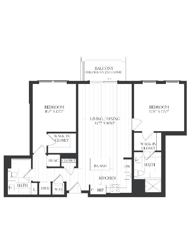 2 Bed/2 Bath-2B-7