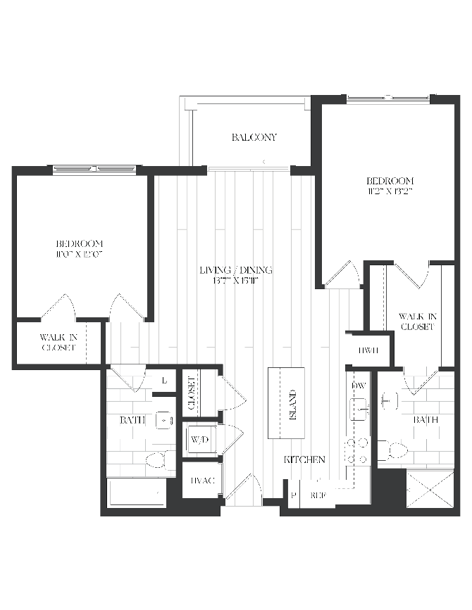 2 Bed/2 Bath-2B-8