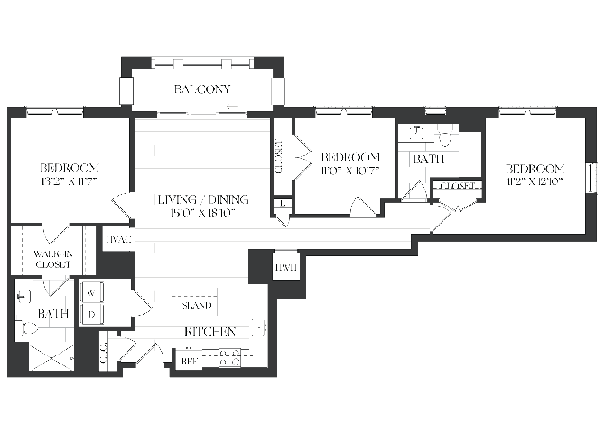 3 Bed/2 Bath-3B-2-B