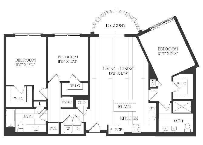 3 Bed/2 Bath-3B-3