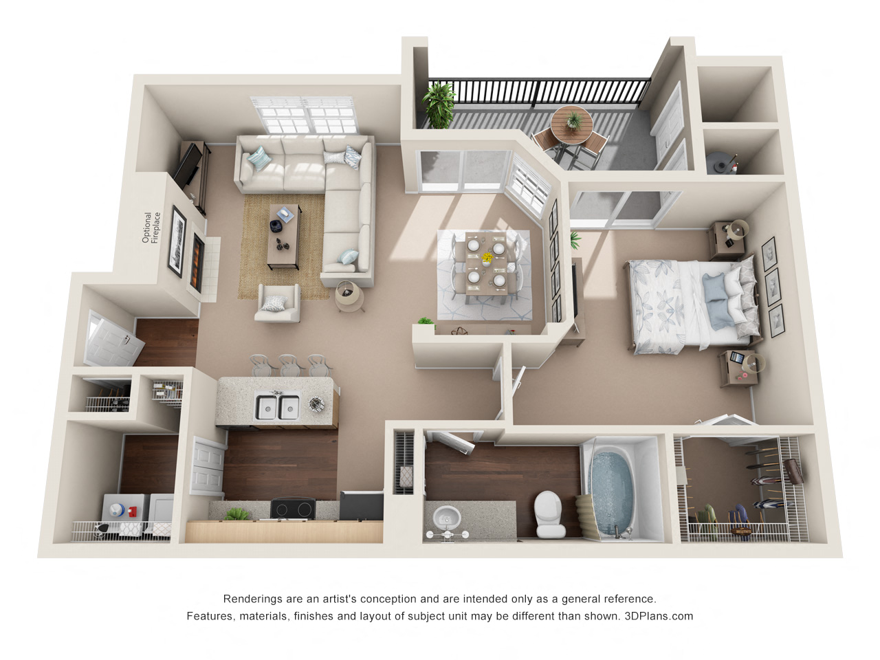 Beauty Floor Plan at Sonterra  Apartment Homes, Austin, TX