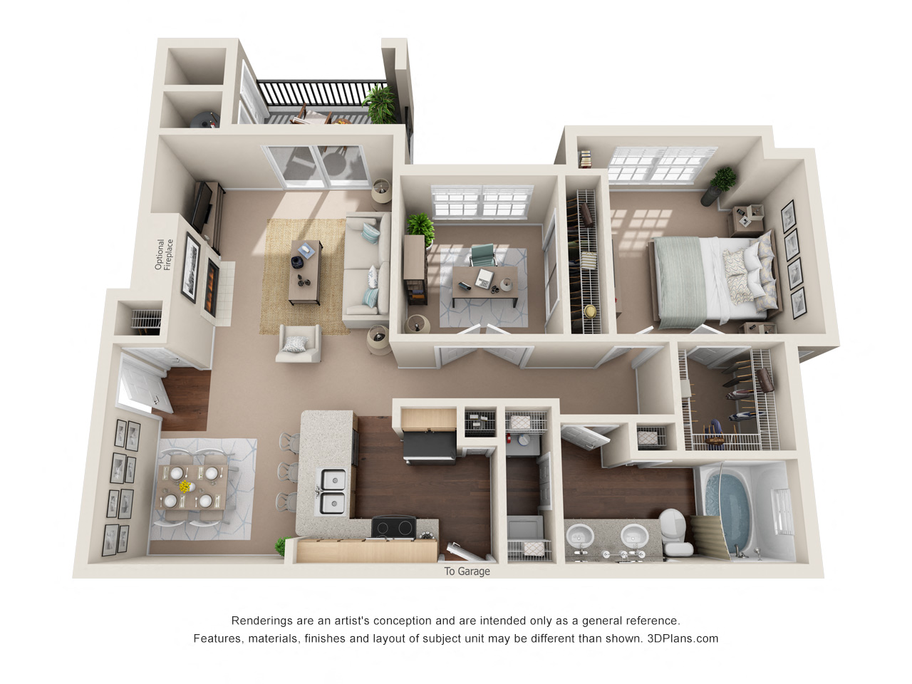 Celestial Floor Plan at Sonterra  Apartment Homes, Austin, 78726