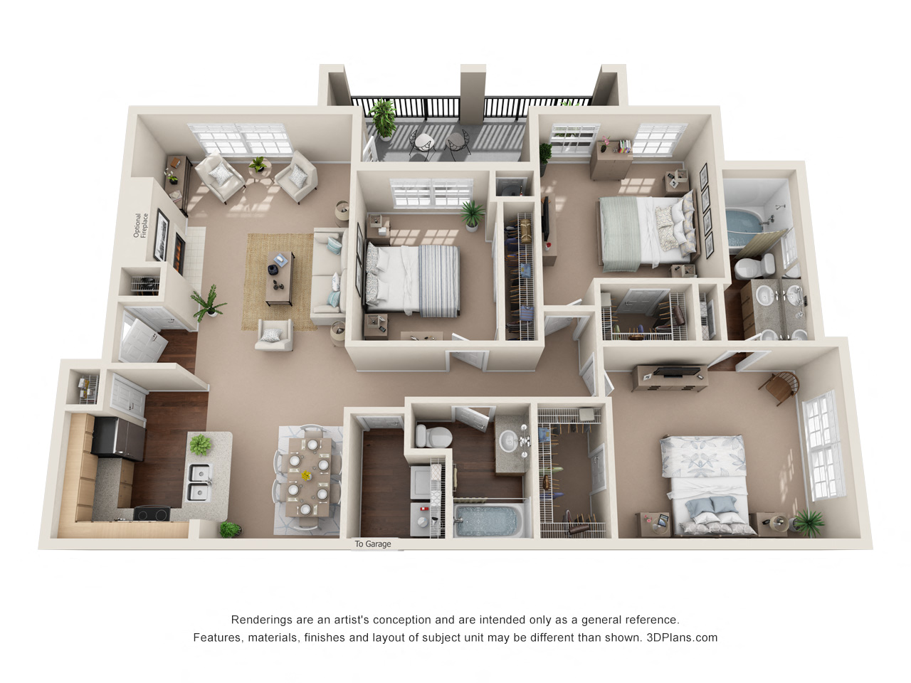 Purify Floor Plan at Sonterra  Apartment Homes, Austin, Texas
