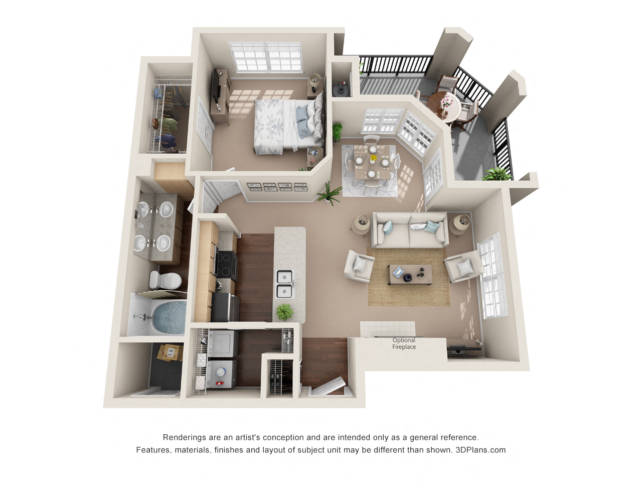 Vitality Floor Plan at Sonterra  Apartment Homes, Austin, TX, 78726