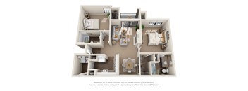 Dogwood Floor Plan at Ventana Oaks Apartments, Austin, TX, 78717