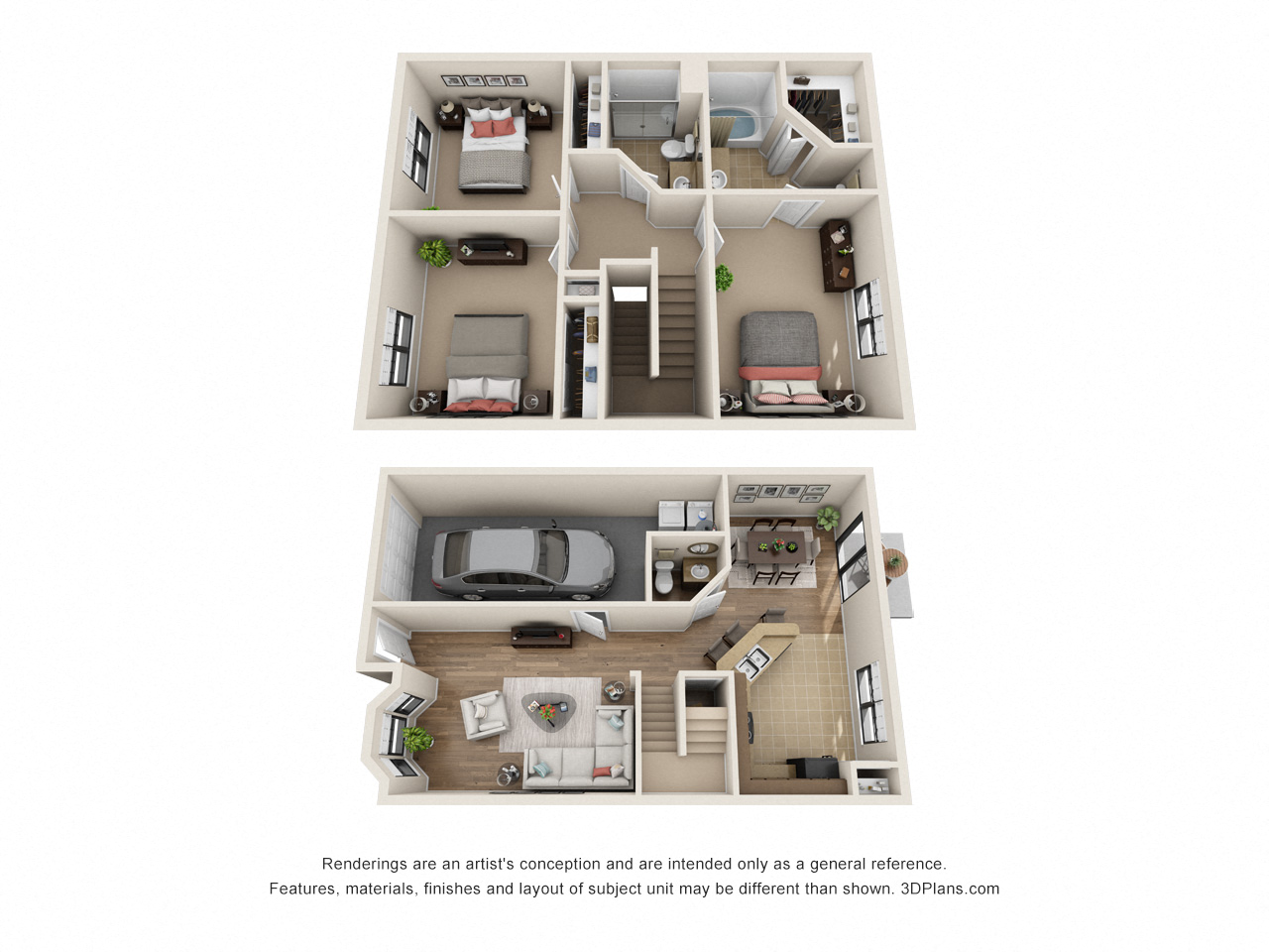Sirrocco_Combined Floor Plan at Las Brisas Apartment Homes, Round Rock, 78665