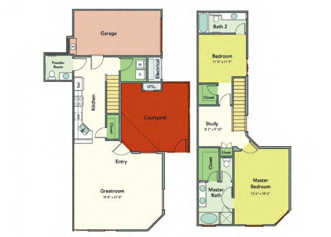 Apartments in Napa, Ca l Towpath Village | Floorplan