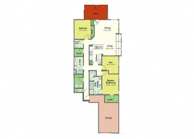 Apartments in Napa, Ca l Towpath Village | Floorplan