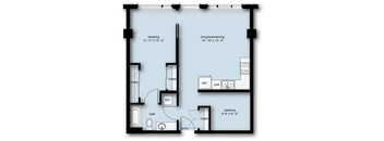 1 Bed 1 Bath Den BD1