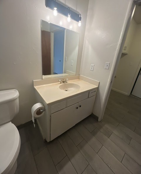 a bathroom with a sink and a toilet and a mirror