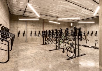 Bike storage room with locking bike racks - Photo Gallery 9
