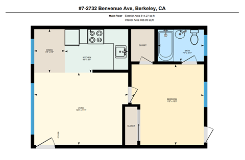 2732 Benvenue Ave. 1 Bed Apartment for Rent - Photo Gallery 6