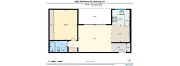 2015 Haste St. - 1Bed Floor Plan