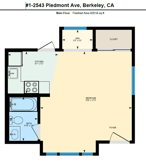 2541-2543 Piedmont Ave. Studio-1 Bed Apartment for Rent - Photo Gallery 10