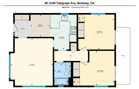 3109-3111 Telegraph Ave. 2-3 Beds Apartment for Rent - Photo Gallery 15