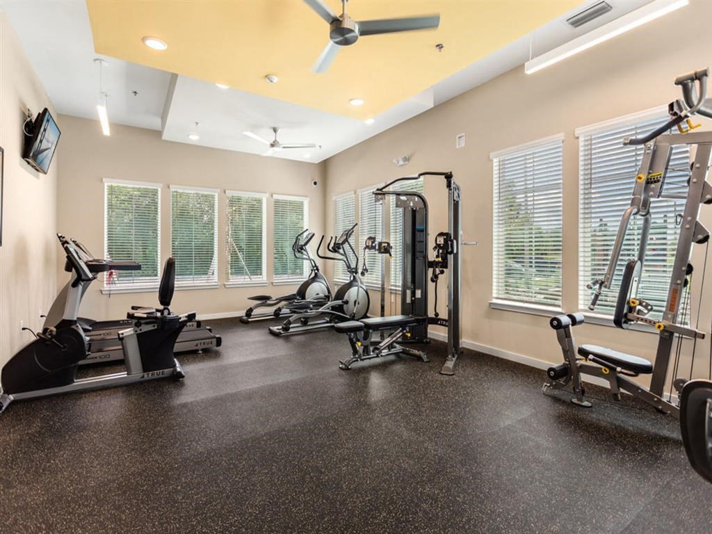 the gym at the apartments for rent