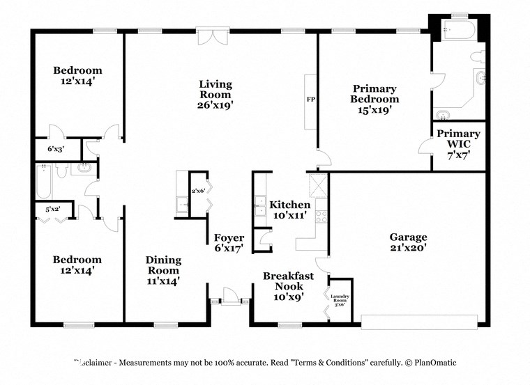 a floor plan of a house with a bedroom and a living room