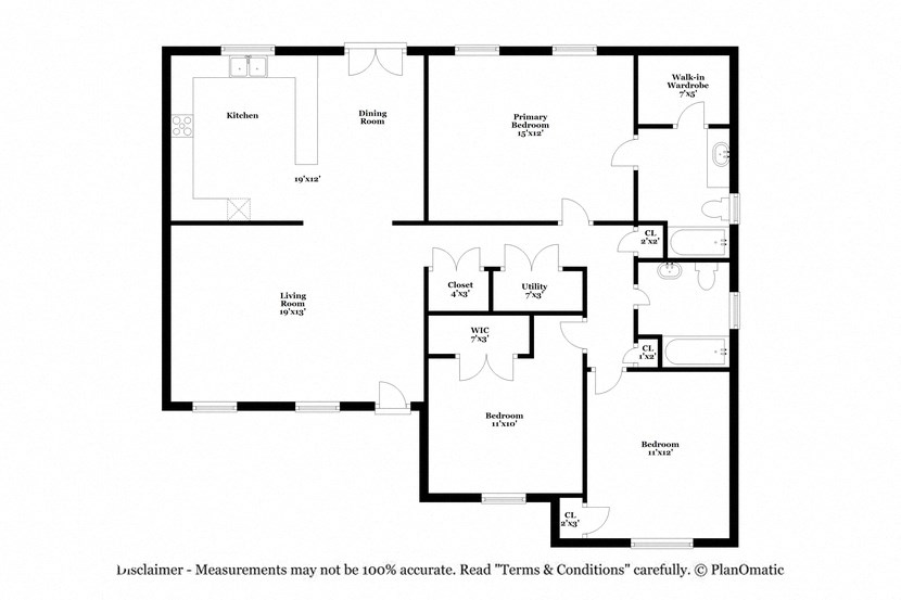 this floor plan is an approximation of our floor plan and may not include all measurements
