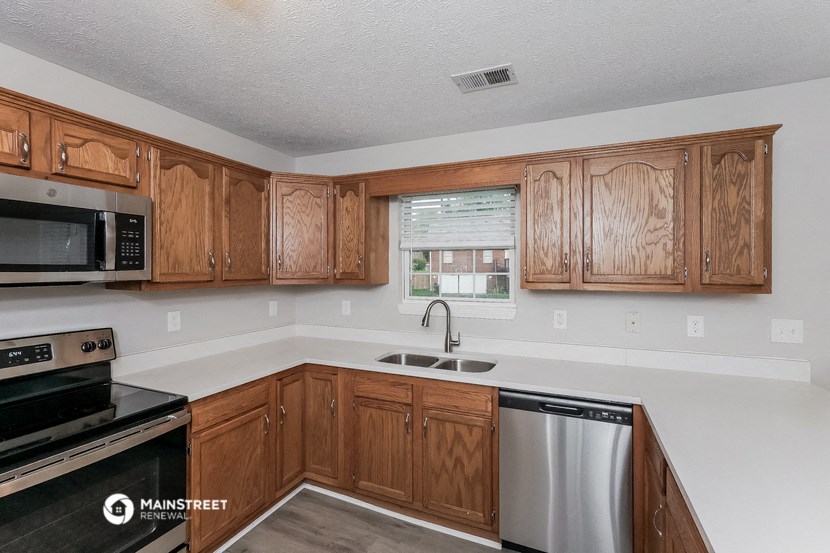 the kitchen is clean and ready for us to use