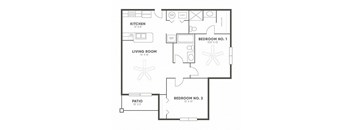 2 Bedrooms, 2 Bathrooms (Regular)