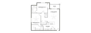 2 Bedroom, 2 Bathroom (Suite)